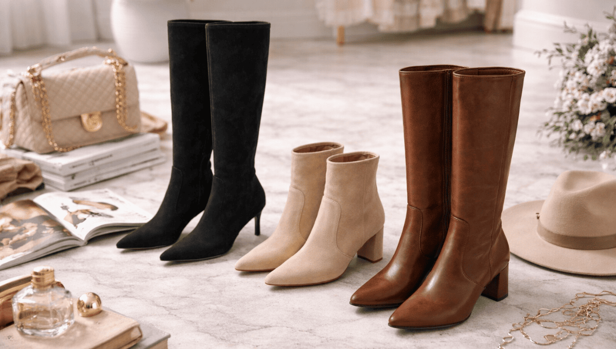 Como escolher a bota feminina ideal para seu estilo e altura