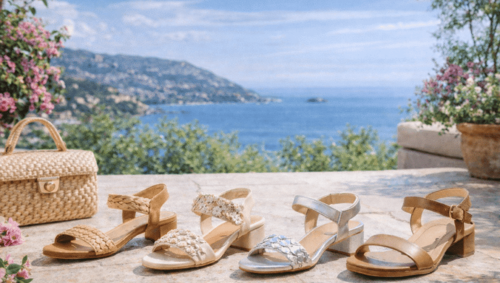 Sandália Salto Baixo Tendência Forte e Cheia de Estilo em 2026