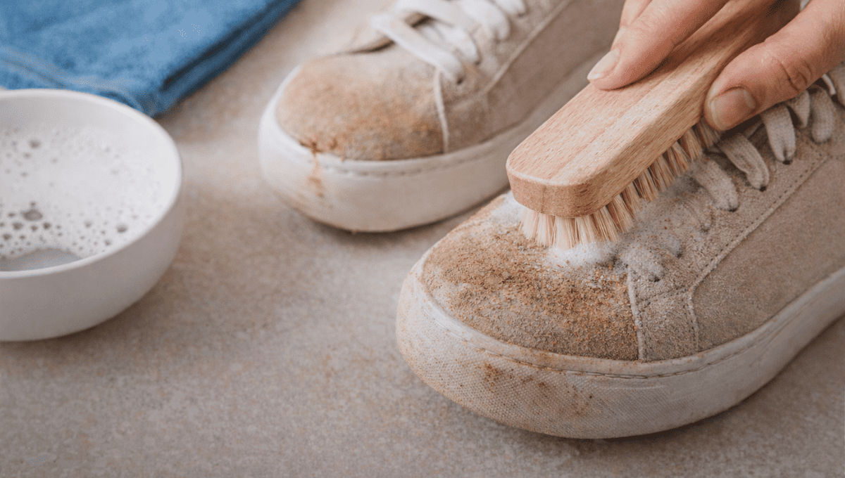 Tênis de camurça sujo - Essa dica simples resolve