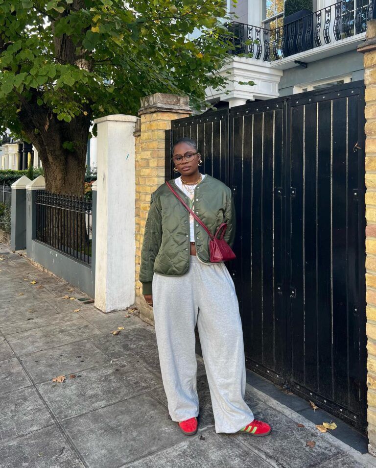 look com calça de moletom